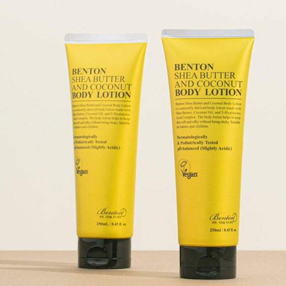 BENTON Shea Butter And Coconut Body Lotion 250ml en stock sur Ma Petite Corée