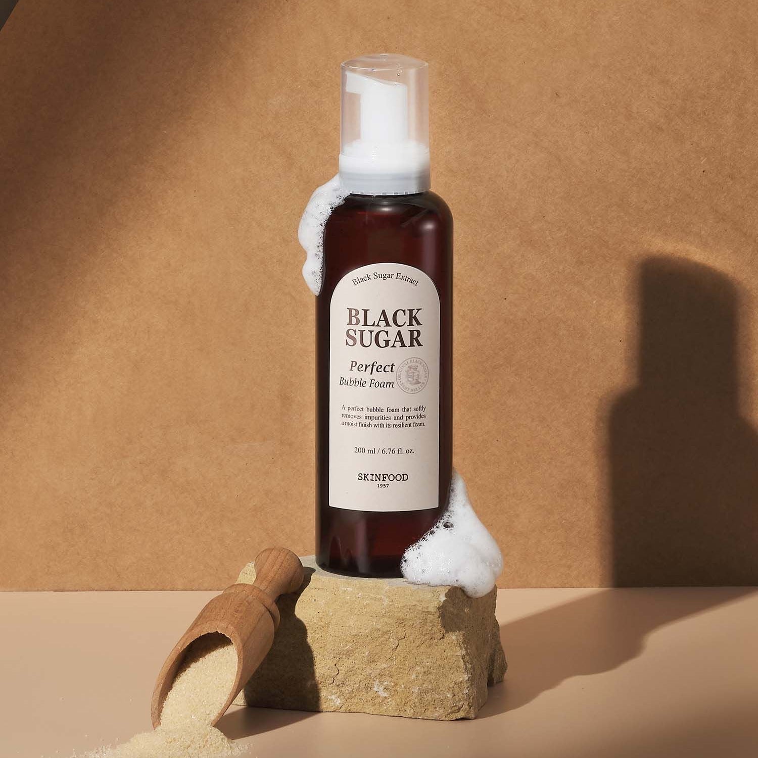 SKINFOOD Black Sugar Perfect Bubble Foam 200ml