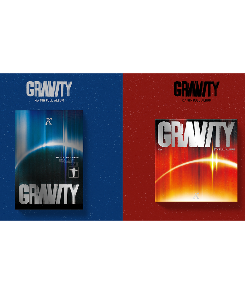XIA - 5th FULL ALBUM [GRAVITY] Cosmic Ver. + Orbit Ver. (Set of 2) - Album Kpop Ma Petite Corée