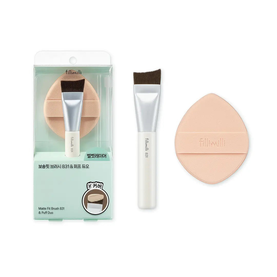 FILLIMILLI Soft Fit Brush 831 & Puff Duo