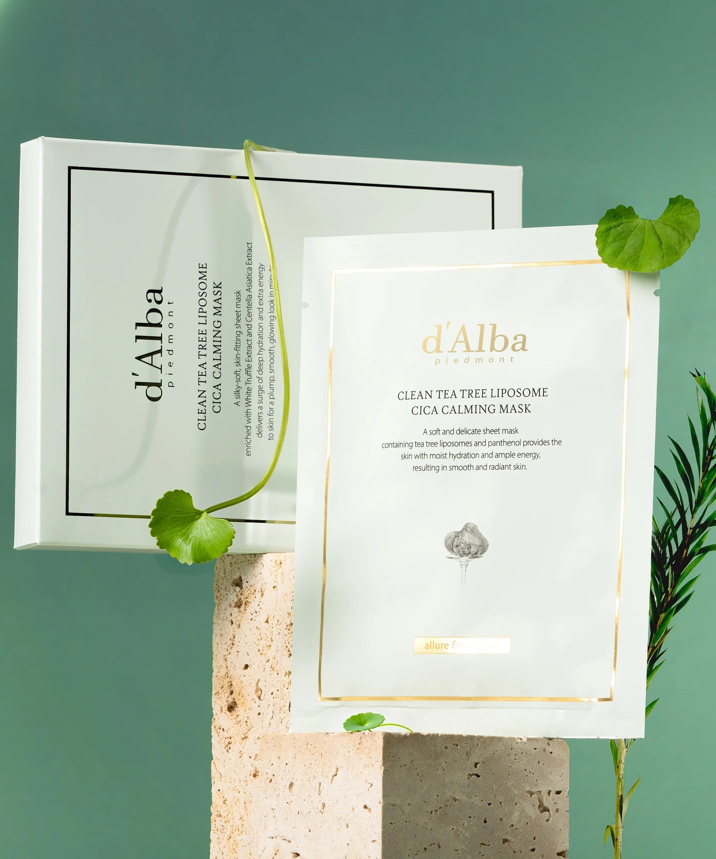 D'ALBA Clean Tea Tree Lipsome Cica Calming Mask (5 Sheets)