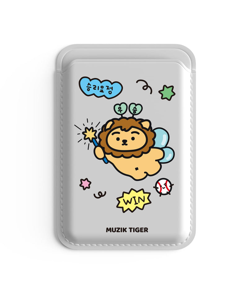 Muzik Tiger Baseball Stadium Lion MagSafe Leather Card Wallet 4 Types