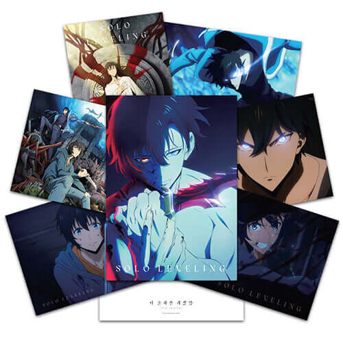 SOLO LEVELING POSTER COLLECTION (7EA) - Manhwa coréen en version originale