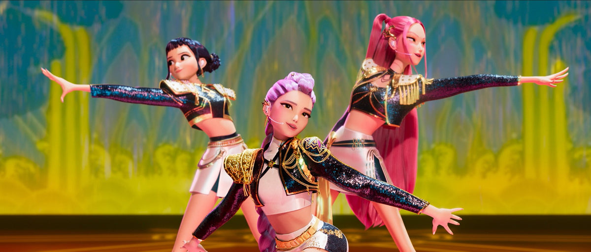 K-POP DEMON HUNTERS : Zoey, Rumi et Mira du groupe HUNTR/X