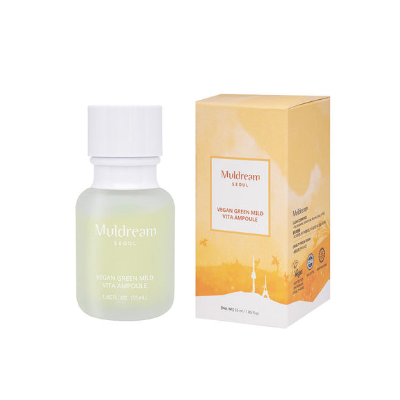 MULDREAM Vegan Green Mild Vita Ampoule 55ml en stock sur Ma Petite Corée