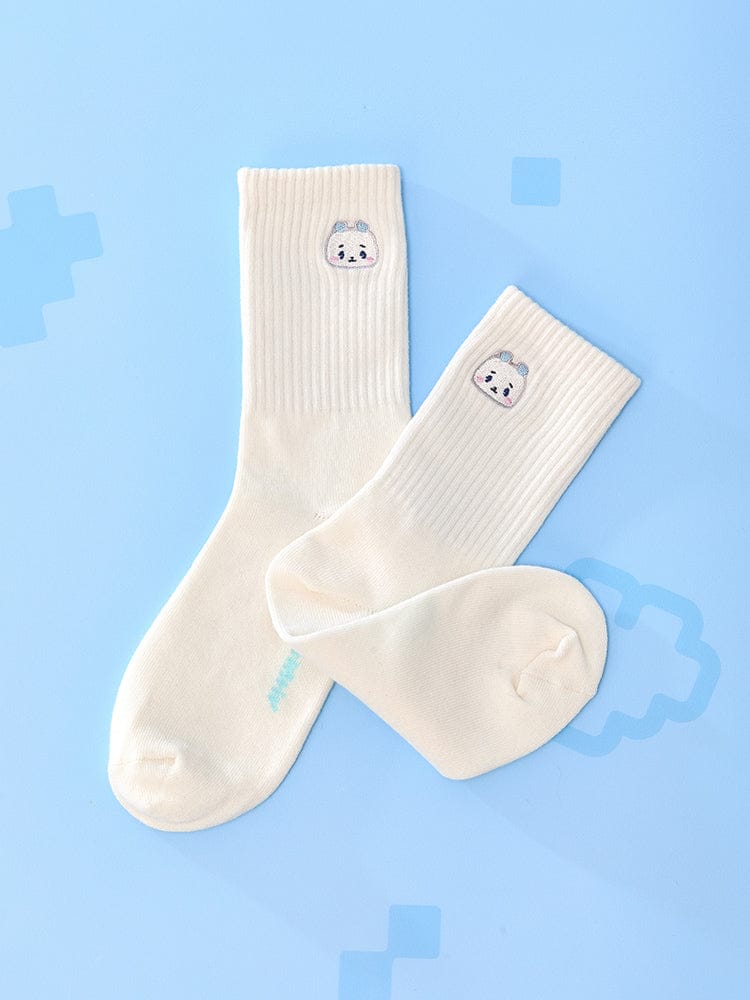 MMMM Rib Embroidered Socks - visuel 2