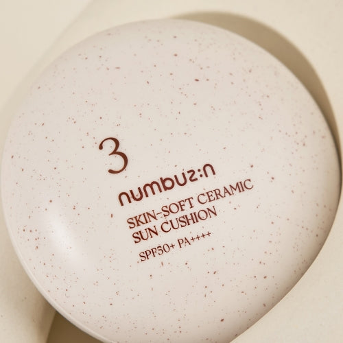 NUMBUZIN N.3 Skin-Soft Ceramic Sun Cushion SPF50+ en stock sur Ma Petite Corée