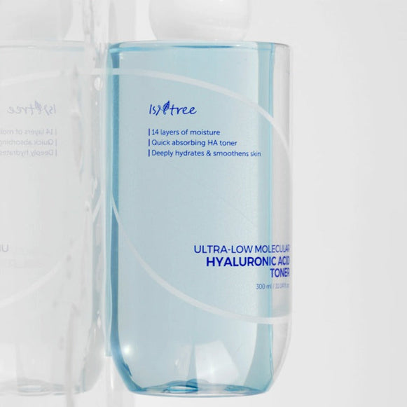 ISNTREE Ultra-Low Molecular Hyaluronic Acid Toner 300ml en stock sur Ma Petite Corée