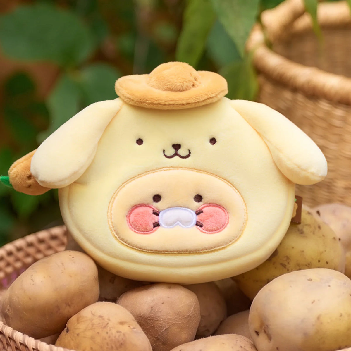 Trousse Peluche Visage Pompompurin X Friends Face Pouch - Kakao Friends