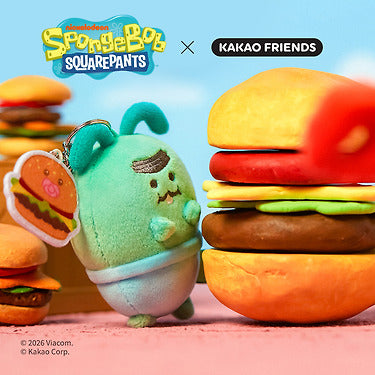 KAKAO FRIENDS - SpongeBobXFriends Baby Porte-cles Peluche Jordy