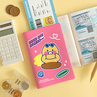 KAKAO FRIENDS - Chunsik Etui Passeport Rose