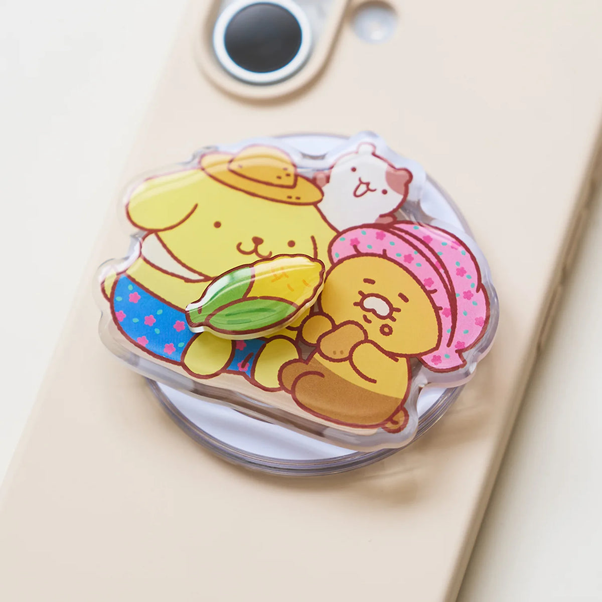 Grip Téléphone MagSafe Pompompurin X Friends Smart Tok MagSafe - Kakao Friends