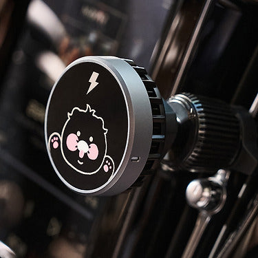 KAKAO FRIENDS - Noir Qi2 Voiture Chargeur Chunsik