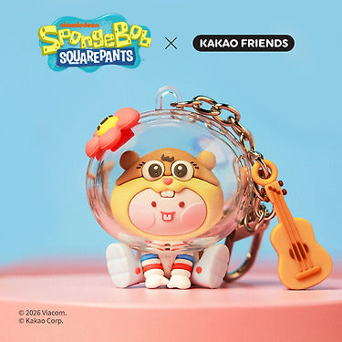 KAKAO FRIENDS - SpongeBobXFriends Baby Sandy Figurine Porte-cles Little Apeach
