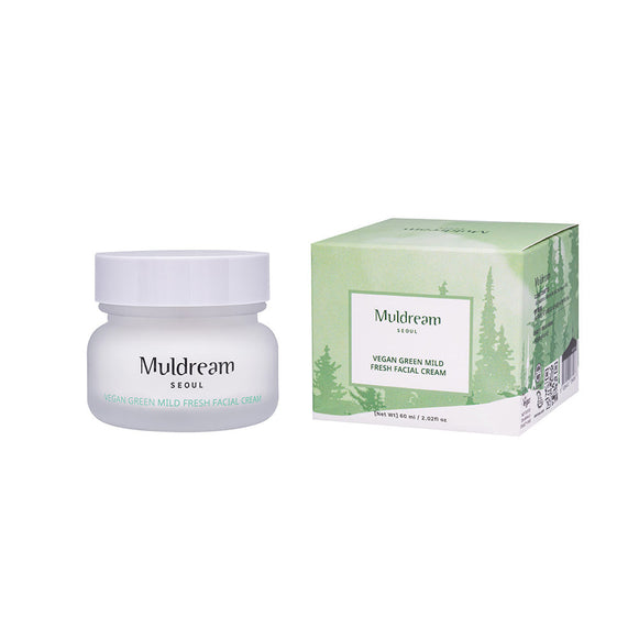 MULDREAM Vegan Green Mild Fresh Cream 60ml en stock sur Ma Petite Corée