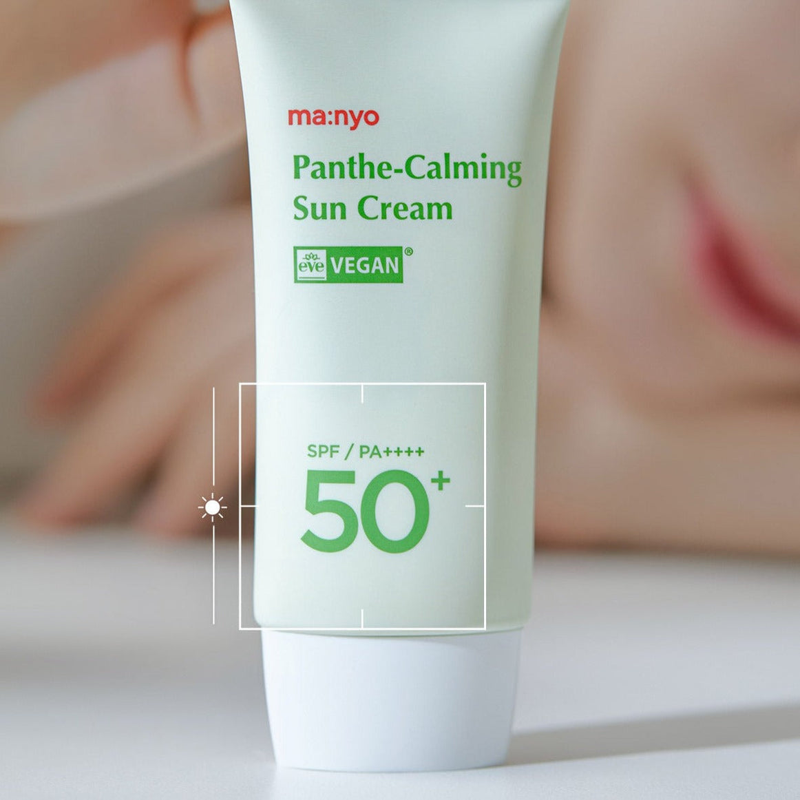 MA:NYO Vegan Panthe-Calming Sun Cream SPF 50+ 50ml en stock sur Ma Petite Corée