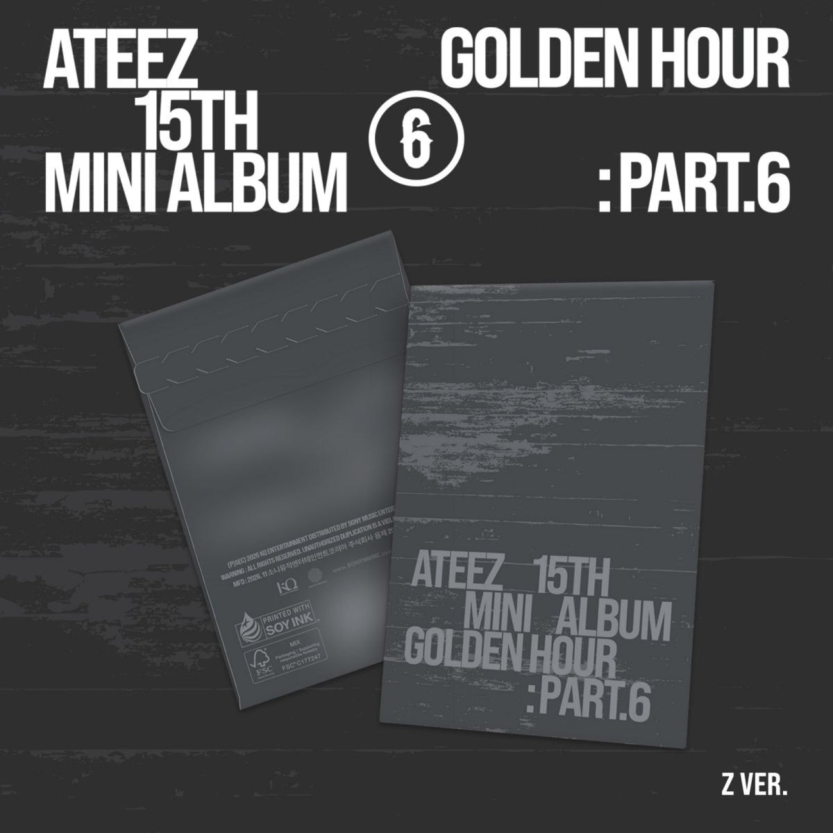 ATEEZ ATEEZ - GOLDEN HOUR : Part.6 - Z Ver. - Mini Album (POCAALBUM)