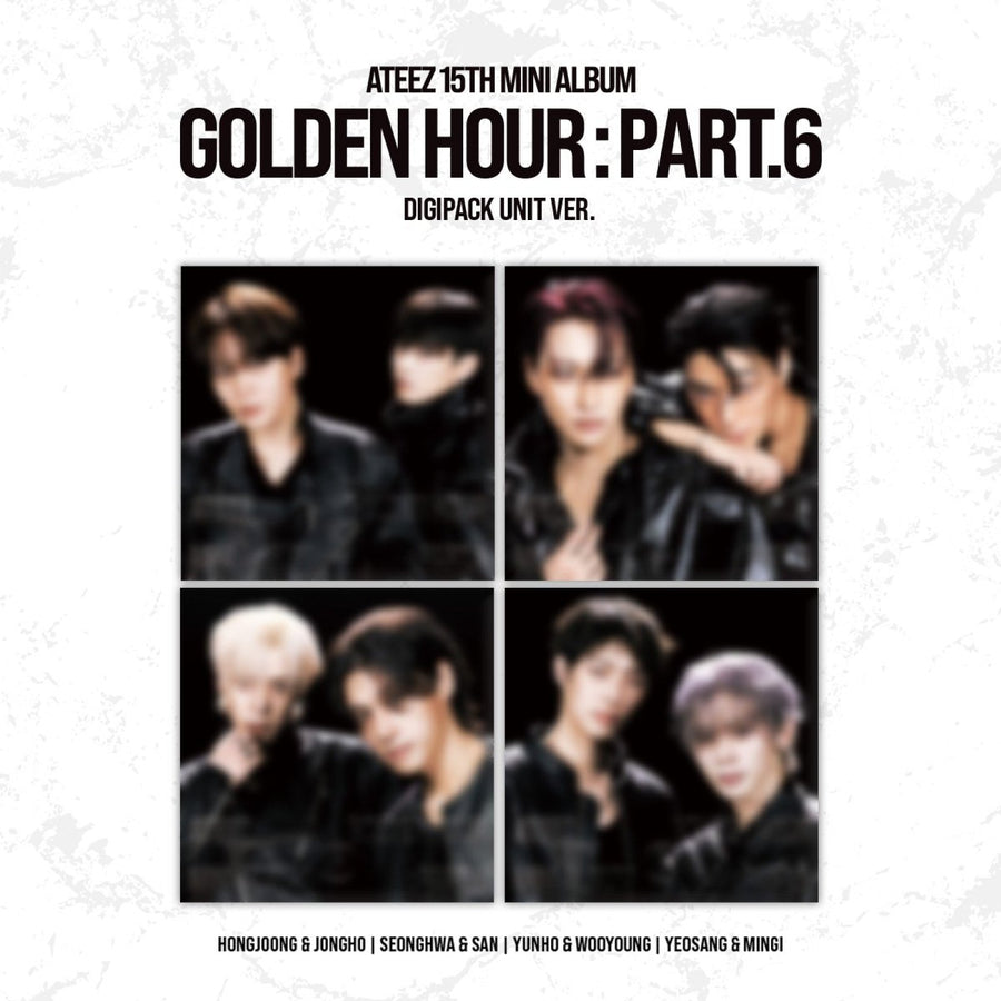 ATEEZ - GOLDEN HOUR : Part.6 - Digipack Unit Ver. - Mini Album (Set of 4 Albums)