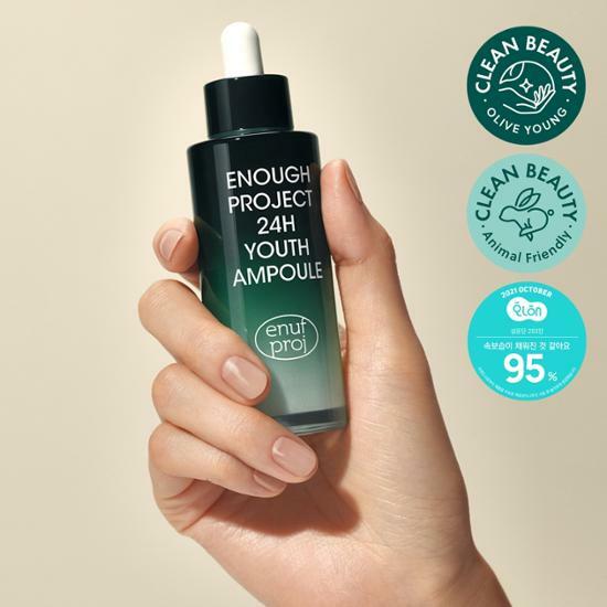 ENOUGH PROJECT 24H Youth Ampoule on sales on our Website !