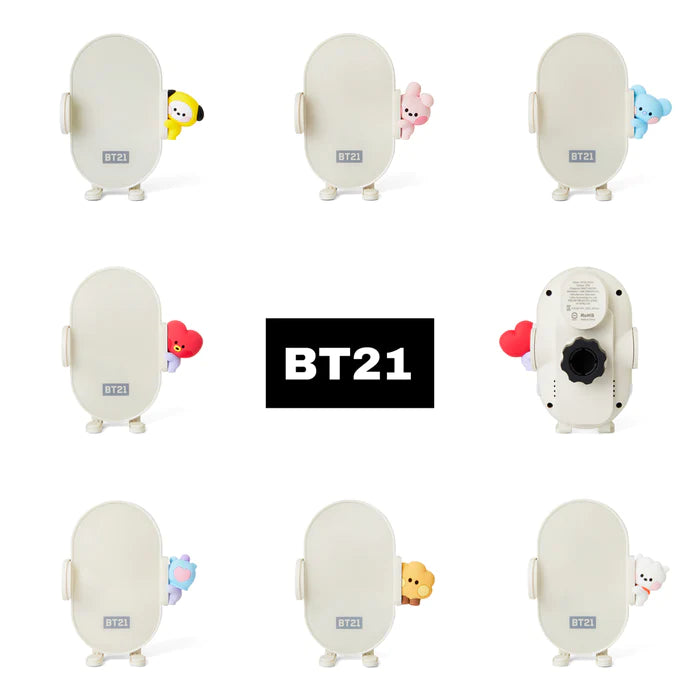 BT21 Minini Car Phone Holder & Wireless charger on sales on our Website !
