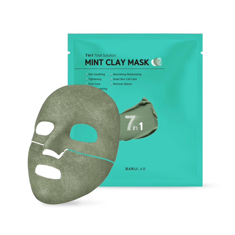 BARULAB Mint Clay Mask - 5 masksheet on sales on our Website !