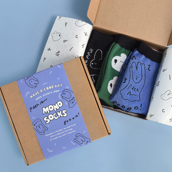 MONOLIKE Mono Socks Happy And Lucky - Dark Set on sales on our Website !