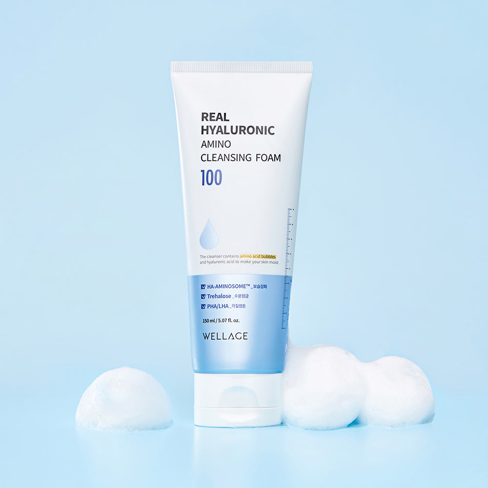 WELLAGE Real Hyaluronic Amino Cleansing Foam on sales on our Website !
