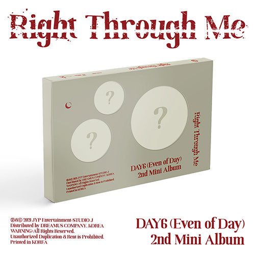 DAY6 : Even of Day Right Through Me 2nd Mini Album on sales on our Website !