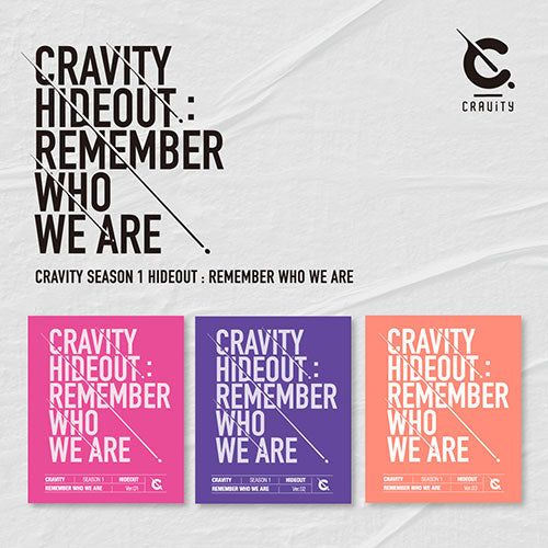 CRAVITY Season 1. [HIDEOUT: REMEMBER WHO WE ARE] on sales on our Website !