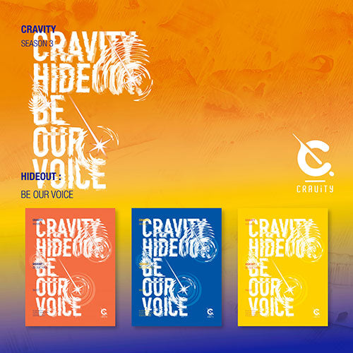 CRAVITY Season3. [HIDEOUT: BE OUR VOICE] on sales on our Website !