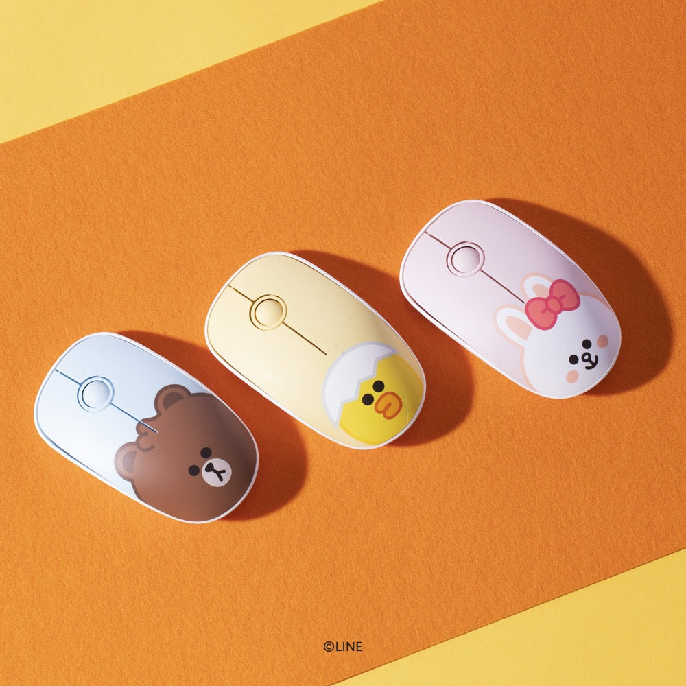 LINE FRIENDS MINI SILENT WIRELESS MOUSE on sales on our Website !